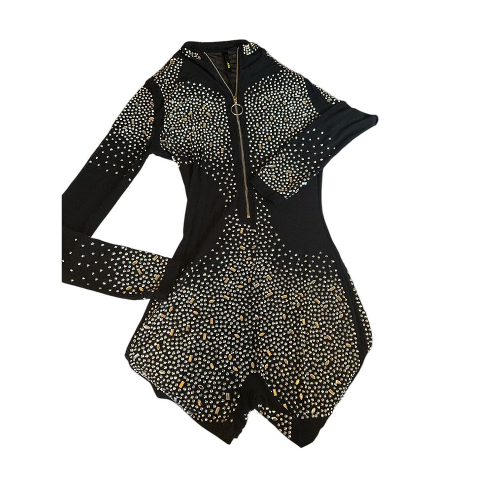 Aria Gradient” Rhinestone Performance Jumpsuit Me… - image 1